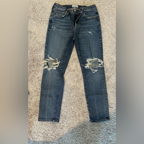 Agolde Distressed Denim - Picture 2 of 4